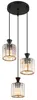 Globo Lighting Hängeleuchte Metall schwarz matt, 3x E27 Produktbild-Vorschau 1