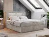 Boxspringbett 200x200 mit Led, Polsterbett mit LED Kopfteil Produktbild-Vorschau 1
