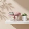 WELLHAUS Handmatige keukenhakker, 600 ml, roze Productafbeelding-voorbeeld 2