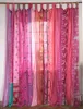 Seidiger Vorhang (1 Stk.) Gardine aus Patchwork Sareestoff, Produktbild-Vorschau 3