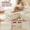 VASAGLE U-Form Sofa 6-Sitzer Modulares Cord Sofa mit Kissen Produktbild-Vorschau 3