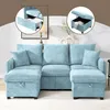 Merax Ecksofa U-Form mit Schlaffunktion und Stauraum, Produktbild-Vorschau 8