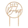 Hey Baby Babyparty Tortendeko Produktbild-Vorschau 1