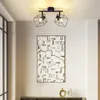 ZMH Deckenlampe 2 Flammig Schwarz E14 Deckenleuchte 350° Produktbild-Vorschau 7