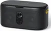 A black portable speaker with a yellow handle. Anteprima dell’immagine prodotto