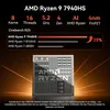 Marketing image for an AMD Ryzen 9 7940HS processor, showing its specifications and a chip die. Produktbild-Vorschau