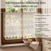Scheibengardine Meterware Häkelgardine Spitze Herz natur Produktbild-Vorschau 2