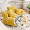 LVHOM Divano pigro con 3 cuscini, beanbag classico con Anteprima dell’immagine prodotto 5