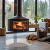 Glasbodenplatte für Fi 80 cm – Kaminofen – Kaminplatte Glas Produktbild-Vorschau 3