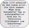 Mr. & Mrs. Panda Untersetzer Glas Spruch 1974 Geburtstag - Produktbild-Vorschau 1