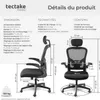 Fauteuil de bureau Arges ergonomique avec appuie-tête Voir les images du produit 6