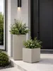 HowHomely Blumenkübel auf Rollen Pflanzgefäß 30x30xH60 cm Produktbild-Vorschau 5