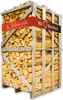 A wooden crate filled with firewood. Produktbild-Vorschau