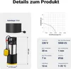 Wiltec Tauchpumpe mit Schwimmerschalter 850 W, Produktbild-Vorschau 3