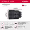 Samyang Set Teleobjektiv AF 135mm F1.8 FE kompatibel mit Produktbild-Vorschau 2