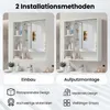 COSTWAY Spiegelschrank, Badezimmerschrank mit Spiegeltür & Produktbild-Vorschau 4