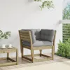 The Living Store Gartensofa mit Armlehnen und Kissen Produktbild-Vorschau 4