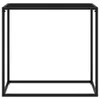 vidaXL Stolik konsola czarny 80x35x75 cm szkło hartowane Podgląd zdjęcia produktu 11