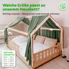 Hausbetthimmel Baumwoll Musselin Betthimmel Kinder Hausbett Produktbild-Vorschau 4