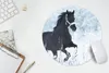 MuchoWow® Mauspad Mousepad Pferd - Schnee - Winter 30x30 cm Produktbild-Vorschau 5