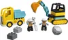 Excavadora y camión LEGO DUPLO con vehículo de construcción Vista previa de la imagen del producto 31