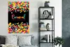 MuchoWow® Poster "Karneval" mit Konfetti auf schwarzem Produktbild-Vorschau 4