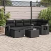 Eleganten-Stil 7-tlg. Garten-Lounge-Set mit Kissen Produktbild-Vorschau 1