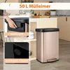 COSTWAY Koš na kuchynský odpad, 50l odpadkový kôš, pedálový Náhľad obrázku produktu 3
