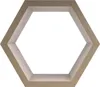 Nástenná polica Hexagon Oak Náhľad obrázku produktu 2