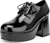 Plateauschuhe Herren schwarz Schuhgröße: 48-49 Produktbild-Vorschau 2