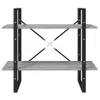 Bücherregal 2 Fächer Grau Sonoma 80x30x70 cm Holzwerkstoff Produktbild-Vorschau 5