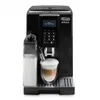 A black automatic coffee machine is shown from the front. Podgląd zdjęcia produktu