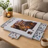 Tavolo per puzzle Relaxdays, per 1000 pezzi, con 6 Anteprima dell’immagine prodotto 3