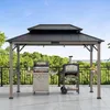 Zedernholz Grillpavillon Zupo - 360cm x 240cm, anthrazit Produktbild-Vorschau 2