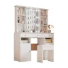 Merax Coiffeuse avec tabouret, miroir LED, 12 ampoules, Voir les images du produit 6