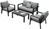 MEXO Gartenlounge-Set Gartenmöbel Set Aluminium Loungeset Produktbild-Vorschau 1