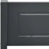 A close-up view of a dark gray wooden panel with a recessed rectangular design. Anteprima dell’immagine prodotto