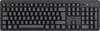 A black wireless keyboard is shown from a top-down perspective against a light gray background. Náhled obrázku produktu