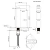 Cecipa MAX Wasserfall-Design Waschtischarmatur Bad, Schwarz Produktbild-Vorschau 7
