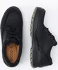 A top-down view of a pair of black leather Ecco shoes on a white background. Produktbild-Vorschau