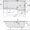 Raumsparwanne Versys 170x85/70cm mit Styroporträger und Produktbild-Vorschau 2