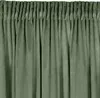 EUROFIRANY Záclona z voalu a sametu, 140 x 270 cm, olivově Náhled obrázku produktu 4
