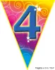 Set Kindergeburtstag Luftballons und Girlande 4 Jahre Produktbild-Vorschau 3