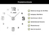 Große moderne Wanduhr | Wandtattoo XL XXL Analog 130 cm | Produktbild-Vorschau 2