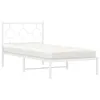 CLORIS Bettgestell mit Kopfteil Metall Weiß 90x200 cm 2024 Produktbild-Vorschau 4