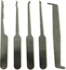 A set of five lock picking tools arranged on a white background. Produktbild-Vorschau