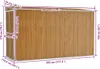 A diagram showing the dimensions of a wooden garden shed. Náhled obrázku produktu