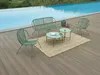 Set aus 2 Garten-Couchtischen aus Metall - Khaki - NIKAO Produktbild-Vorschau 4