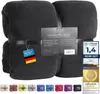Feluna XXL Kuscheldecke 220x200 cm Schwarz – Flauschige Produktbild-Vorschau 1