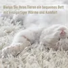 PawHut Katzenbett aus Rattan mit Kissen Katzenhöhle Produktbild-Vorschau 7